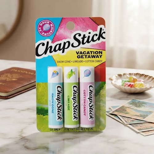 Hidratante Labial Chapstick 3 Vacation Getaway Bastão Import