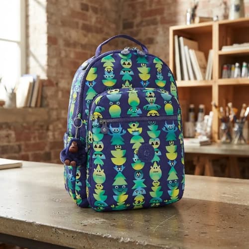 Mochila Kipling Seoul L Monster March 27l