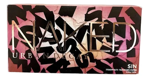 Paleta Sombras Urban Decay Naked Sin 6 Cores Tons Neutros