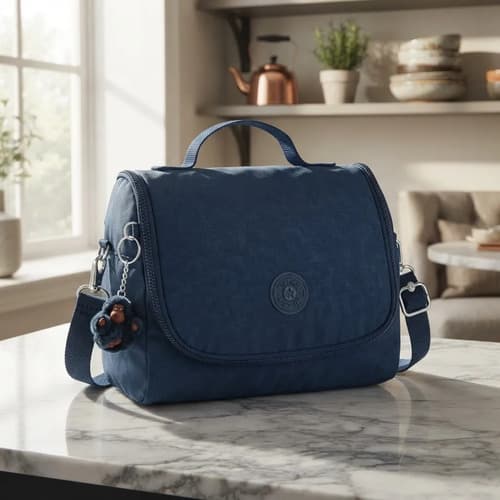 Lancheira Térmica Kipling New Kichirou Azul Marinho — foto 1