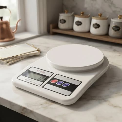 Balança De Cozinha Digital Xyn Branca 10kg Dieta Nutrição Branco 10 Kg