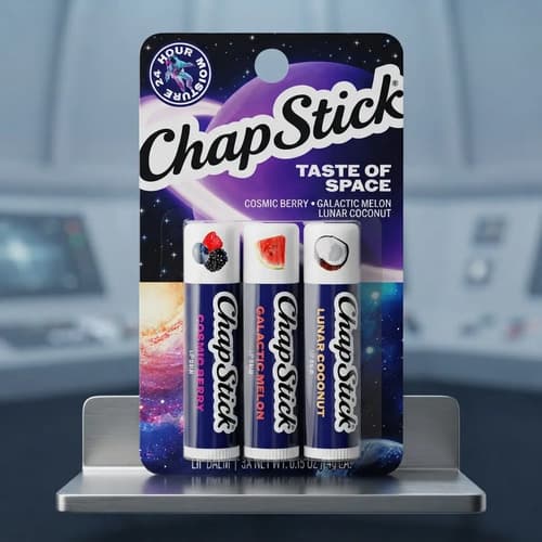 Hidratante Labial Chapstick 3 Taste Of Space Bastão Import