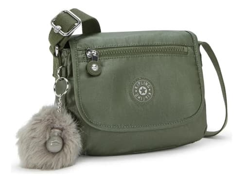 Bolsa Kipling Sabian Metalica Crossbody Connect Green