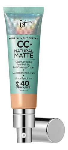 Base Cc+ Cream Natural Matte Fps 40 Medium Todos Tipos Pele Médio