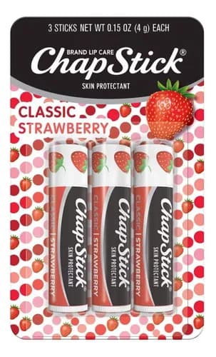 Hidratante Labial Chapstick Classic Strawberry Bastão Import — foto 1