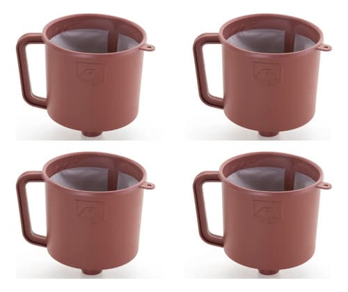 Kit 4 Suporte Coador Café Chá Com Funil Reutilizável Eco — foto 1