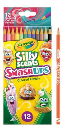 Conjunto 12 Lápis Cor Silly Scents Smashups Crayola Cheiro