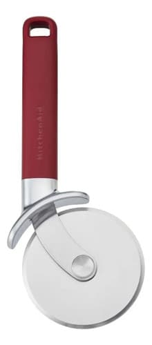 Cortador De Pizza Kitchenaid Inox Com Protetor Vermelho