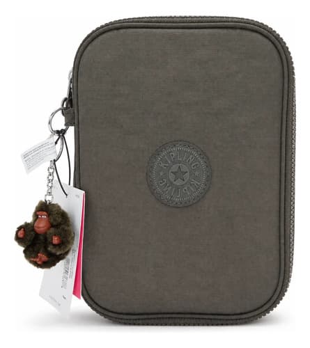 Estojo Lona 100 Lápis/caneta Kipling Field Green - Verde Verde-escuro Lisa
