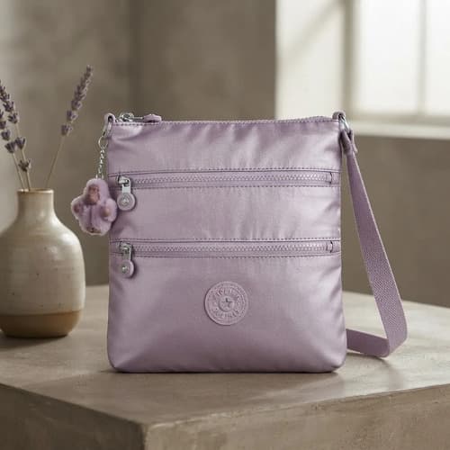 Bolsa Kipling Transversal Keiko Lilac Moon Metallic - Lilás — foto 1