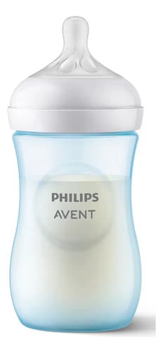 Mamadeira Avent Philips Bico Pétala 3 260ml Azul - Sem Caixa — foto 1