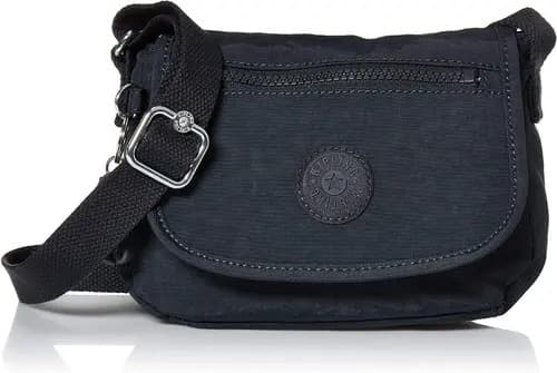 Bolsa Transversal Kipling Sabian Azul-marinho De Náilon Com Zíper Liso Níquel Preto — foto 1