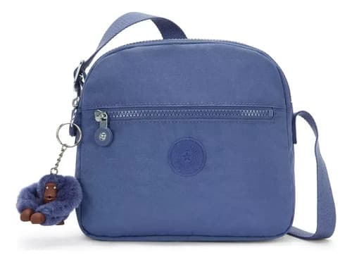 Bolsa Transversal Kipling Keefe Azul Para Mulheres Adultas Liso