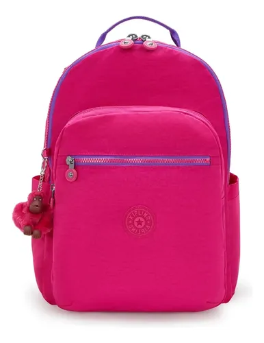 Mochila Kipling Seoul L Azalea Pink 27l Pink Liso