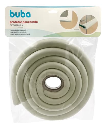 Protetor Borda De Segurança Para Mesa - Formato U Creme