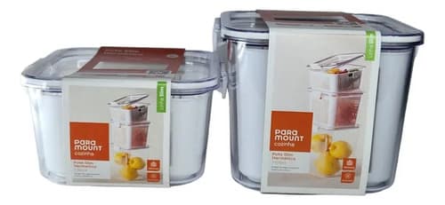 Kit De Potes Slim Brancos 1.360ml 2.030ml Branco