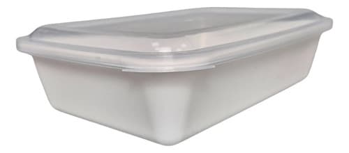 Marmita Para Delivery Freezer E Microondas Plástica E Tampa Branco