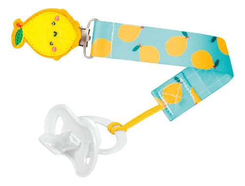 Prendedor De Chupeta Bico Animal Fun Frutti Buba Limão 12051
