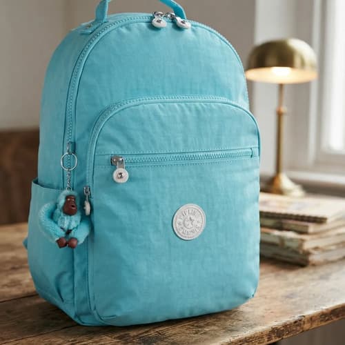 Mochila Kipling Seoul L Poppy Aqua 27l — foto 1
