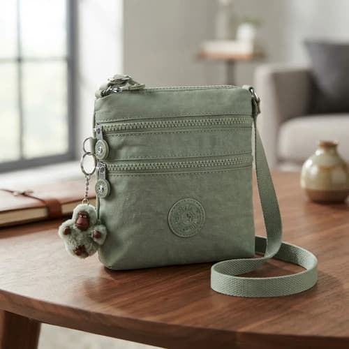 Bolsa Kipling Transversal Alvar Xs 2 Bolsos Frontais Ziper