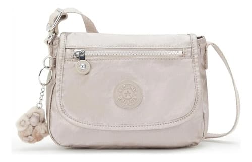 Bolsa Kipling Sabian Crossbody Metallic Glow - Dourado